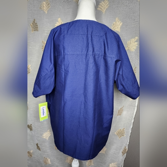 LANDAU Essential UNISEX Reversible Scrub Top.Size Large - Picture 2 of 10